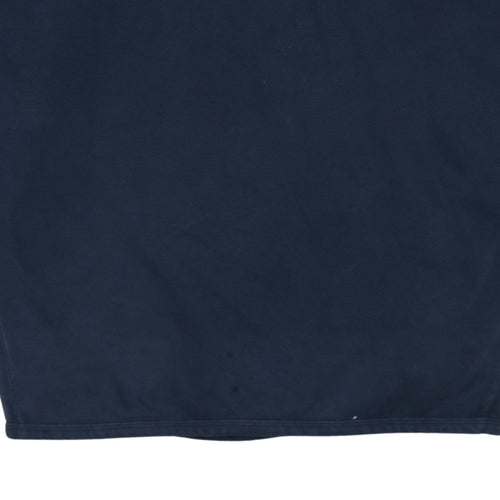 Russell Mens Blue Crew Neck Pullover Sweatshirt Size L