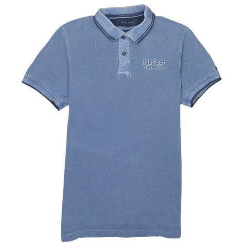 Tommy Hilfiger Men's Blue Slim Fit Polo Shirt Size M