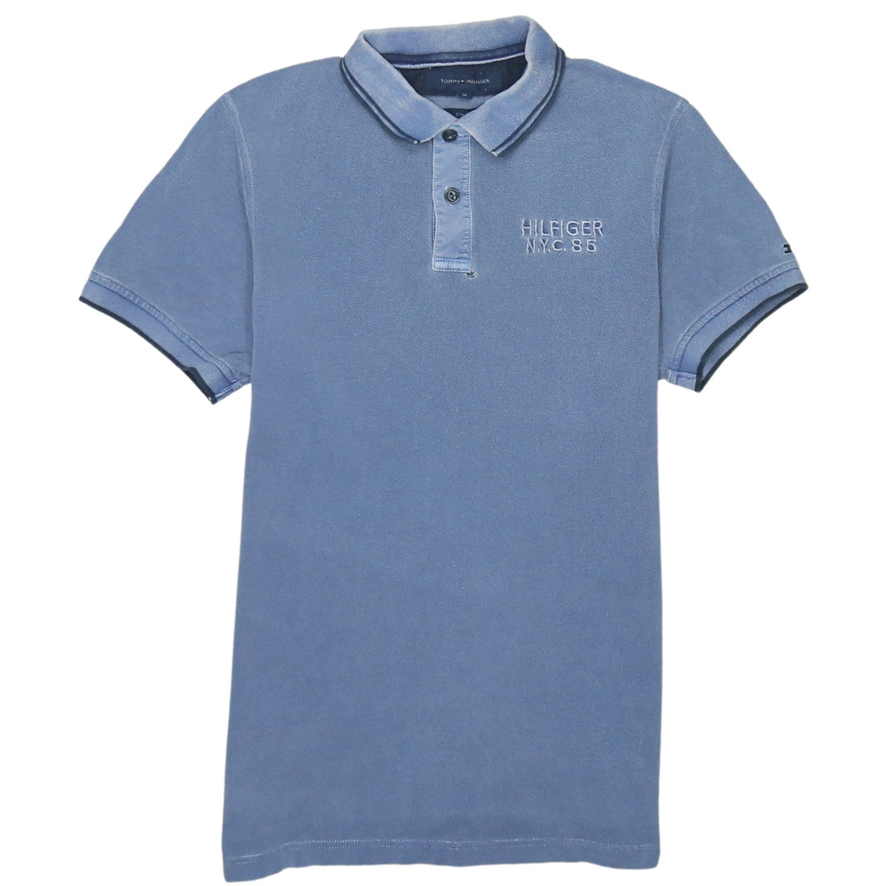 Tommy Hilfiger Men's Blue Slim Fit Polo Shirt Size M