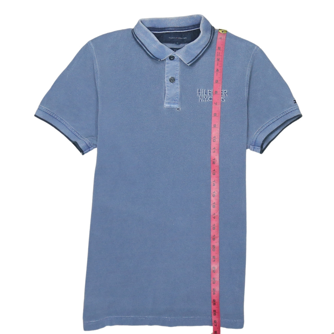 Tommy Hilfiger Men's Blue Slim Fit Polo Shirt Size M