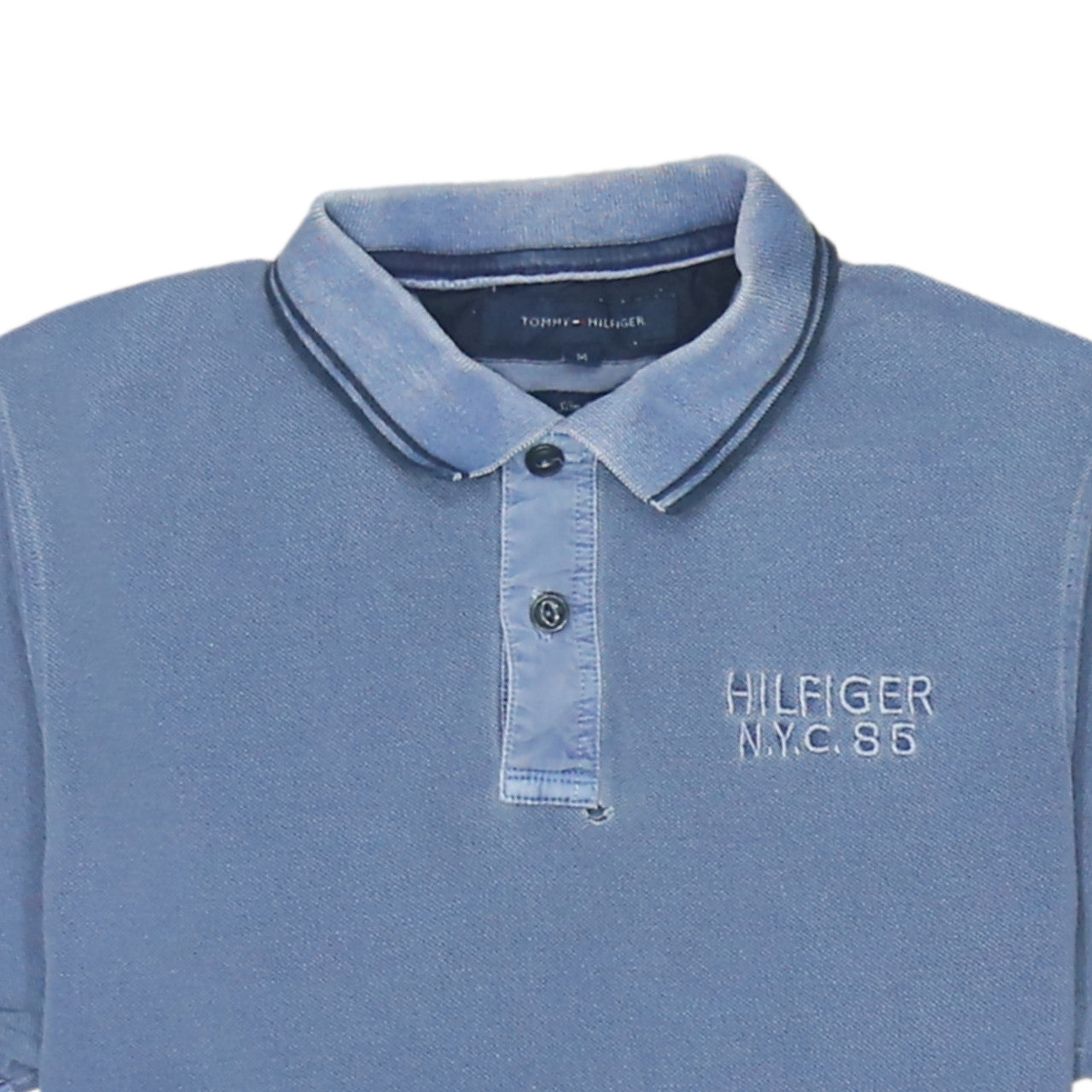 Tommy Hilfiger Men's Blue Slim Fit Polo Shirt Size M