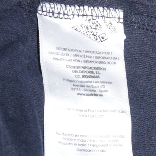 FILA Men's Blue Short Sleeve Crew Neck T-Shirt Size L Sportswear