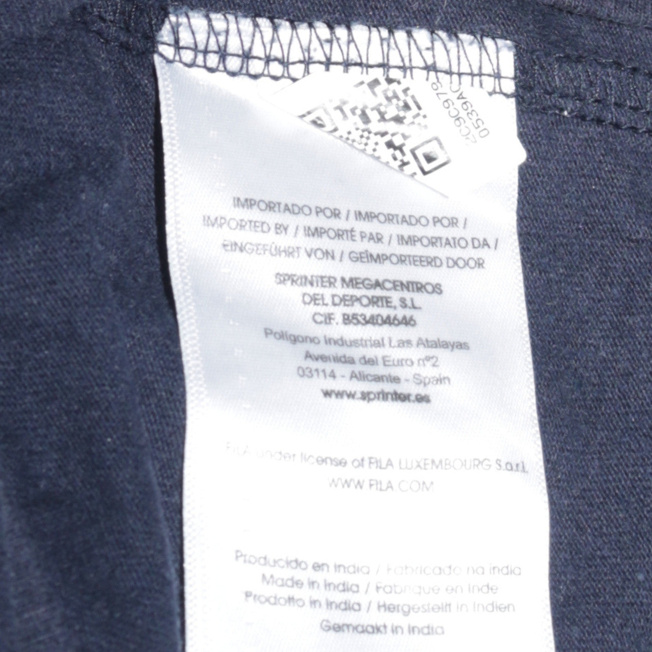FILA Men's Blue Short Sleeve Crew Neck T-Shirt Size L Sportswear