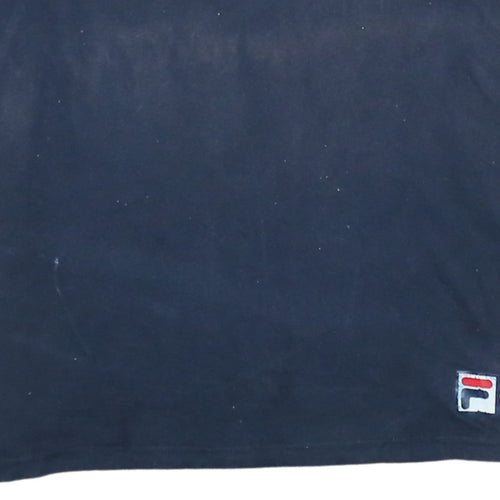 FILA Men's Blue Short Sleeve Crew Neck T-Shirt Size L Sportswear