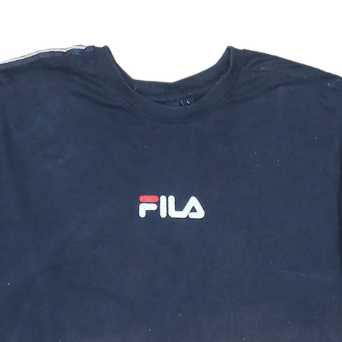 FILA Men's Blue Short Sleeve Crew Neck T-Shirt Size L Sportswear