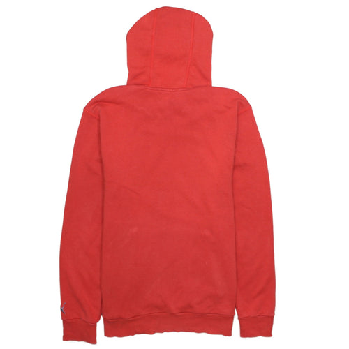Puma Men's Red Pullover Hoodie Size S Logo Fleece Casual Sweatshirt