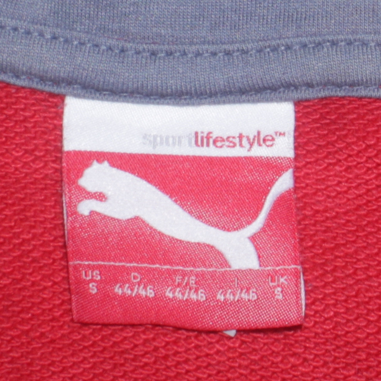 Puma Men's Red Pullover Hoodie Size S Logo Fleece Casual Sweatshirt