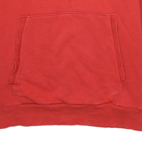 Puma Men's Red Pullover Hoodie Size S Logo Fleece Casual Sweatshirt