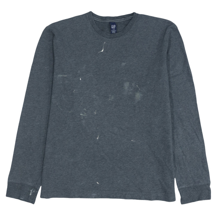 GAP Men's Grey Cotton Crew Neck Pullover Sweatshirt Size L