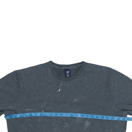 GAP Men's Grey Cotton Crew Neck Pullover Sweatshirt Size L