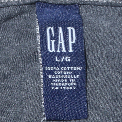 GAP Men's Grey Cotton Crew Neck Pullover Sweatshirt Size L