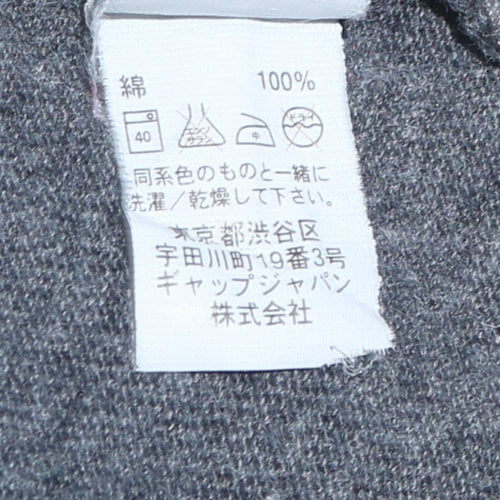 GAP Men's Grey Cotton Crew Neck Pullover Sweatshirt Size L