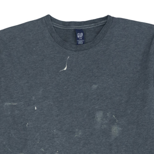 GAP Men's Grey Cotton Crew Neck Pullover Sweatshirt Size L