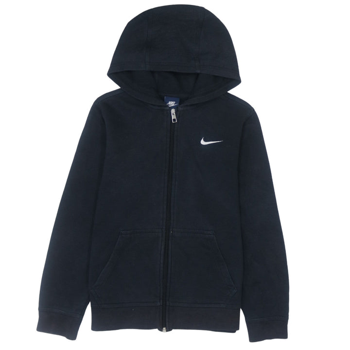 Nike Teens Black Full Zip Hooded Sweatshirt M Fleece Top