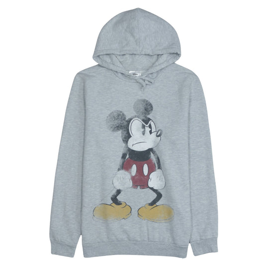 Disney C&A Women Grey L Pullover Hoodie Mickey Mouse Print
