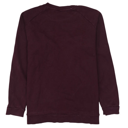 Adidas Womens Burgundy Crew Neck Logo Sweatshirt XL
