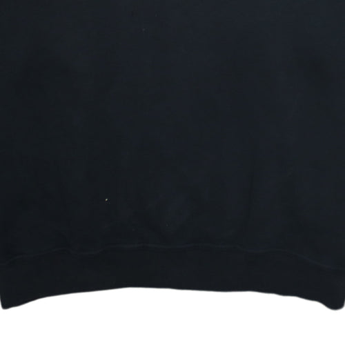 FILA Mens Black & Grey Pullover Hoodie Size L Regular Fit