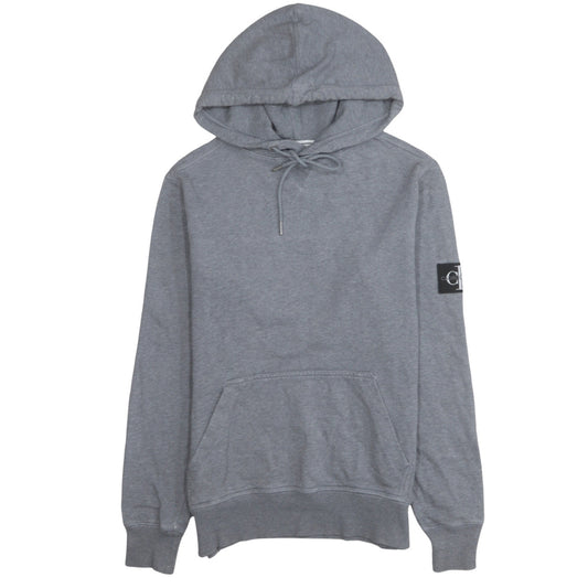 Calvin Klein Jeans Men’s Grey Pullover Hoodie Size S Classic Fit