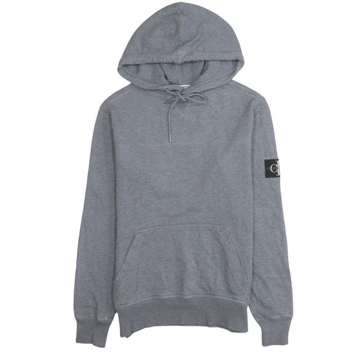 Calvin Klein Jeans Men’s Grey Pullover Hoodie Size S Classic Fit