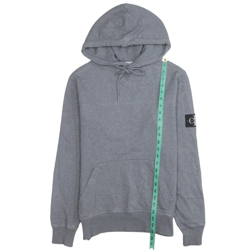 Calvin Klein Jeans Men’s Grey Pullover Hoodie Size S Classic Fit