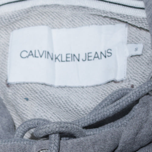Calvin Klein Jeans Men’s Grey Pullover Hoodie Size S Classic Fit