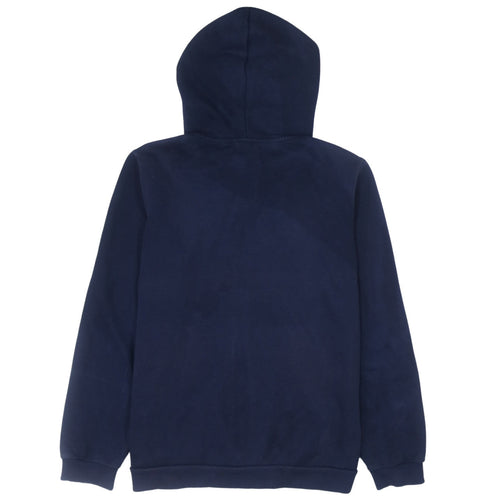 Puma Boys Blue Full Zip Hoodie 13-14 Years Fleece Logo Sweatshirt