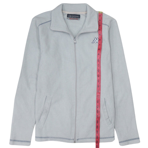 Kappa Women Grey Fleece Full Zip Jacket Size M