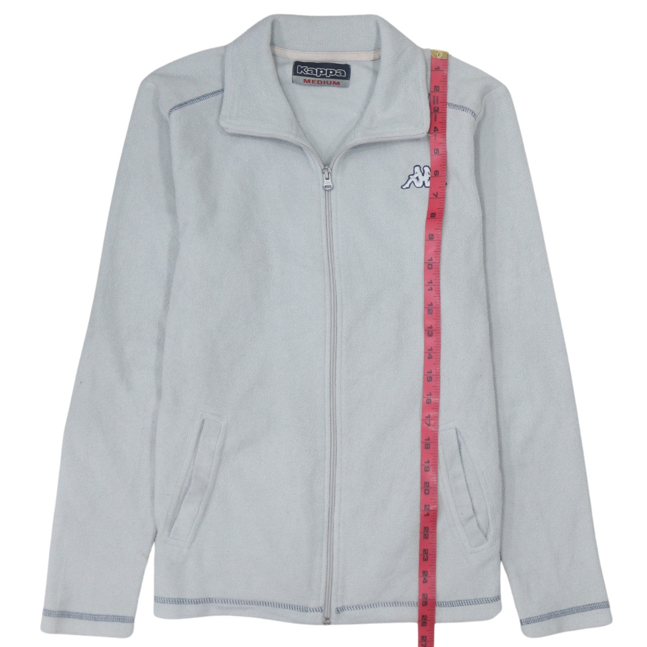 Kappa Women Grey Fleece Full Zip Jacket Size M