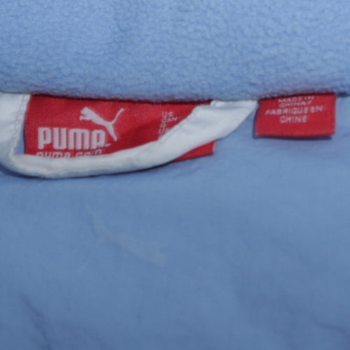 Puma Women's White Hooded Puffer Jacket Size M Winter Coat