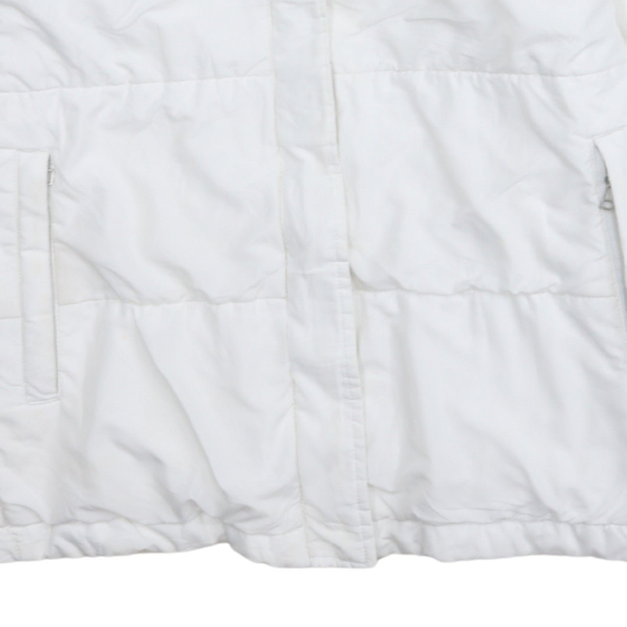Puma Women's White Hooded Puffer Jacket Size M Winter Coat