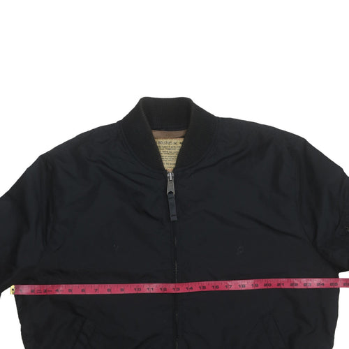 Alpha Industries Men’s Black 2XL Bomber Jacket Nylon Military Style