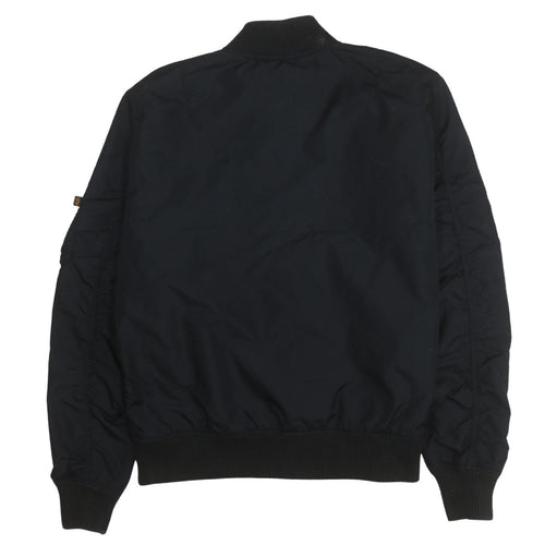 Alpha Industries Men’s Black 2XL Bomber Jacket Nylon Military Style