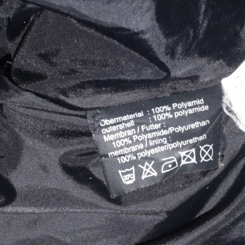 Cycle Spirit Men's Black Blue L Motorcycle Jacket Belted Reflective Lined