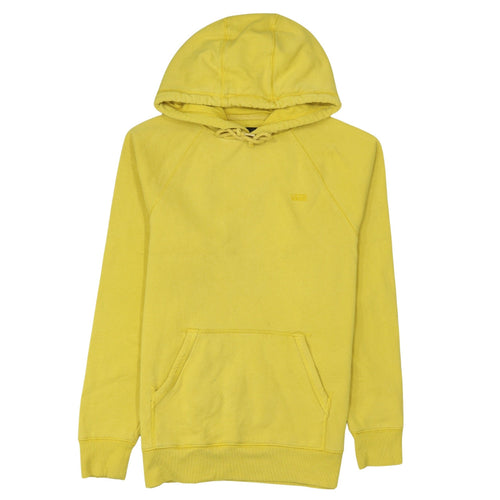 Vans Women's Yellow Pullover Hoodie Small Cotton Blend Casual Sweatshirt