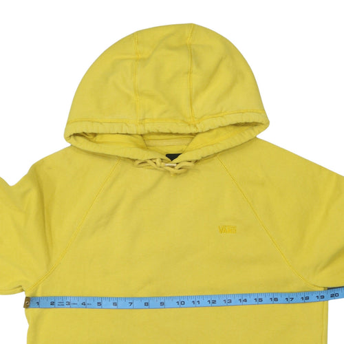Vans Women's Yellow Pullover Hoodie Small Cotton Blend Casual Sweatshirt