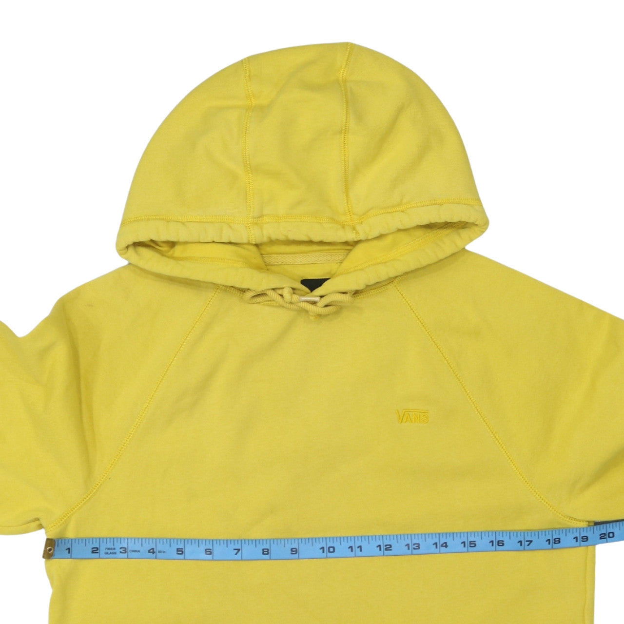 Vans Women's Yellow Pullover Hoodie Small Cotton Blend Casual Sweatshirt