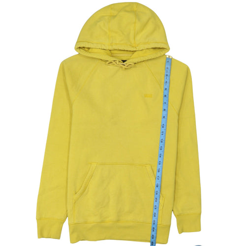 Vans Women's Yellow Pullover Hoodie Small Cotton Blend Casual Sweatshirt