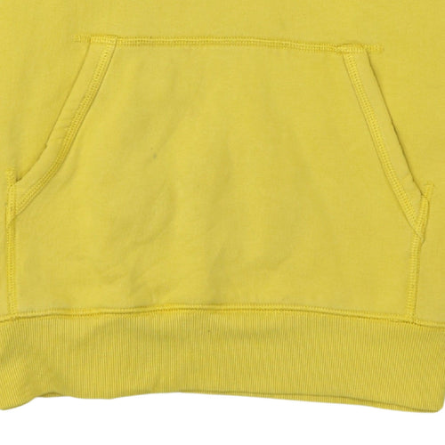 Vans Women's Yellow Pullover Hoodie Small Cotton Blend Casual Sweatshirt