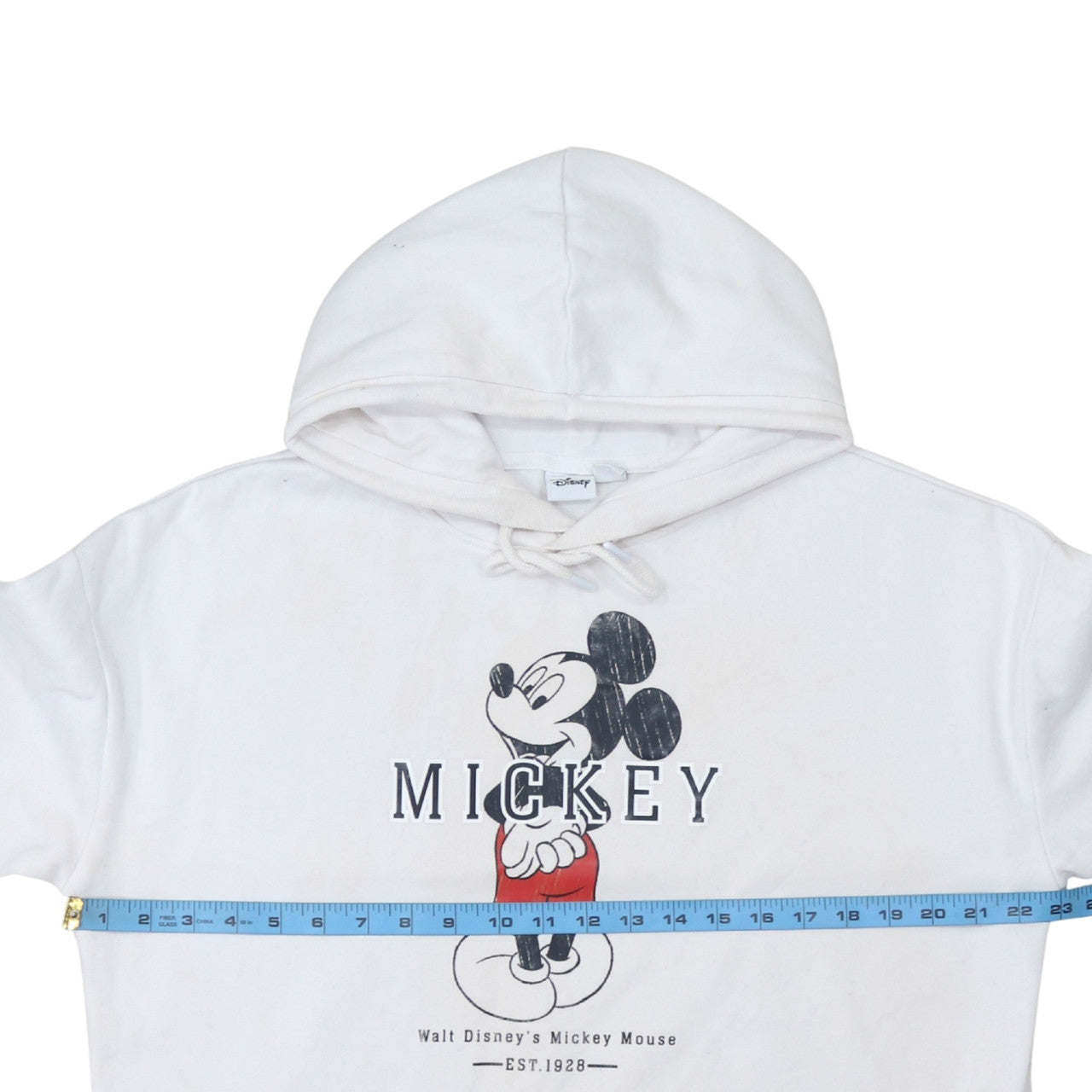 Primark Disney Women's White Mickey Mouse Pullover Hoodie Size M 12/14