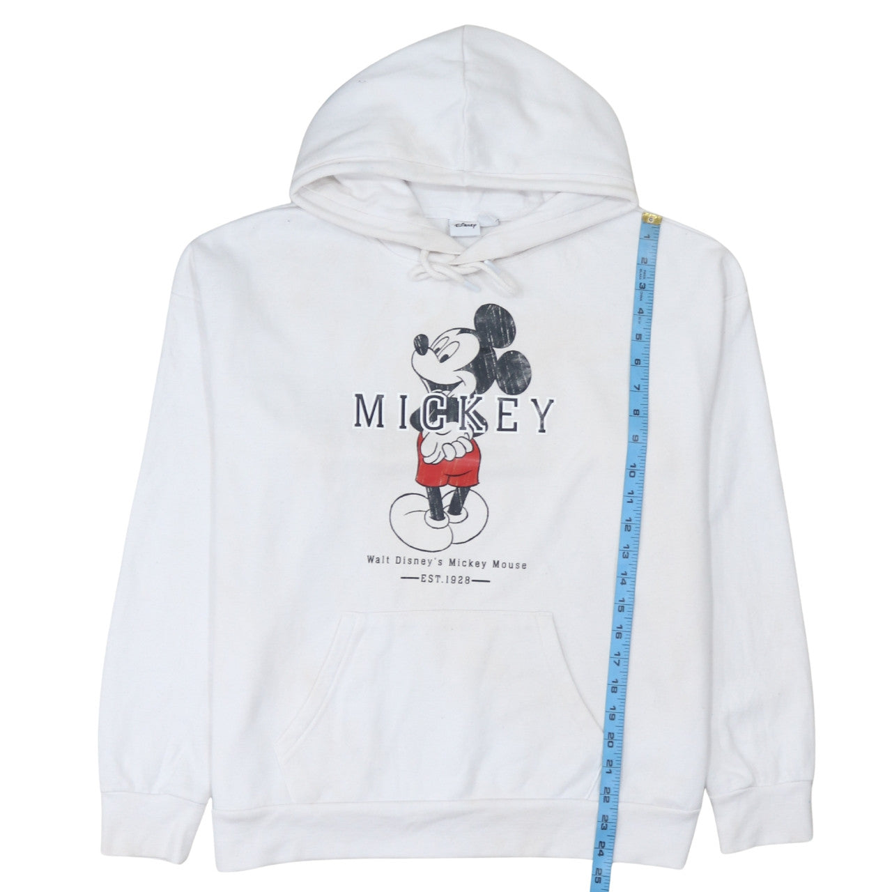 Primark Disney Women's White Mickey Mouse Pullover Hoodie Size M 12/14