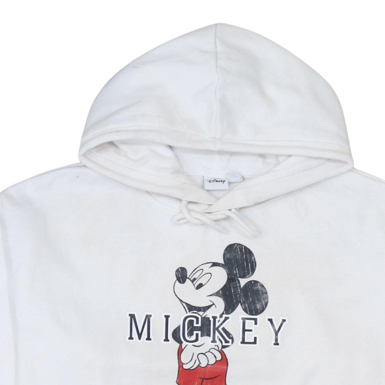 Primark Disney Women's White Mickey Mouse Pullover Hoodie Size M 12/14