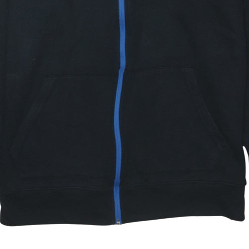 Umbro Men's Black Full Zip Hoodie L Sports Casual Fleece