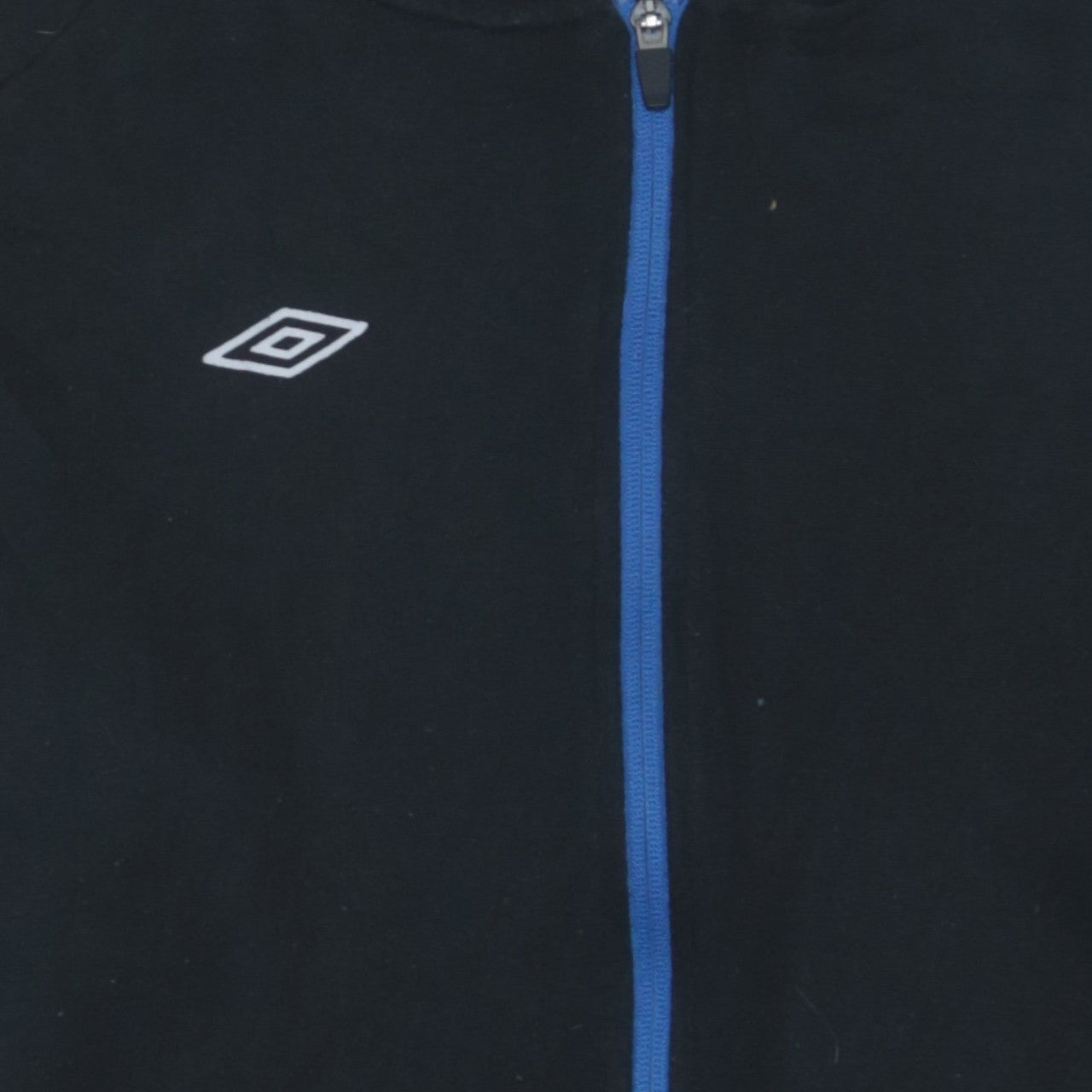 Umbro Men's Black Full Zip Hoodie L Sports Casual Fleece