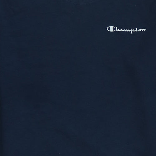 Champion Men's Blue Large Pullover Crew Neck Sweatshirt