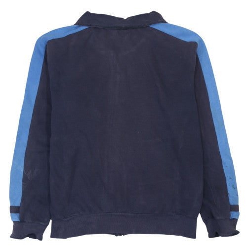Puma Men's Blue Track Jacket Size M Full Zip Cotton Blend Activewear
