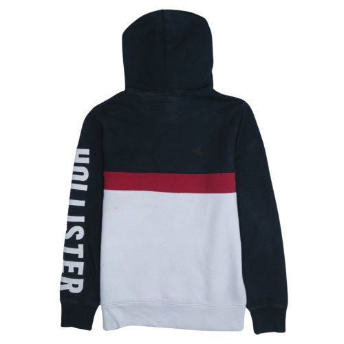 Hollister Mens Multicoloured XS Pullover Hoodie with Logo Print