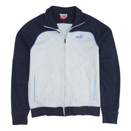 Puma Men's Blue Track Jacket L Full Zip Retro Sportswear