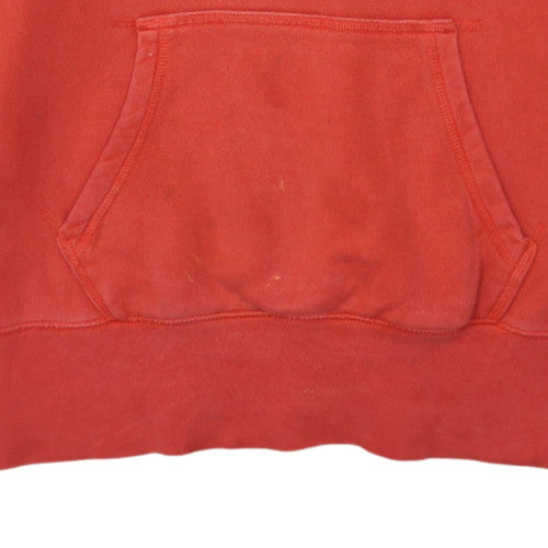 Nike Womens Red Pullover Hoodie Medium Hooded Logo Sweatshirt