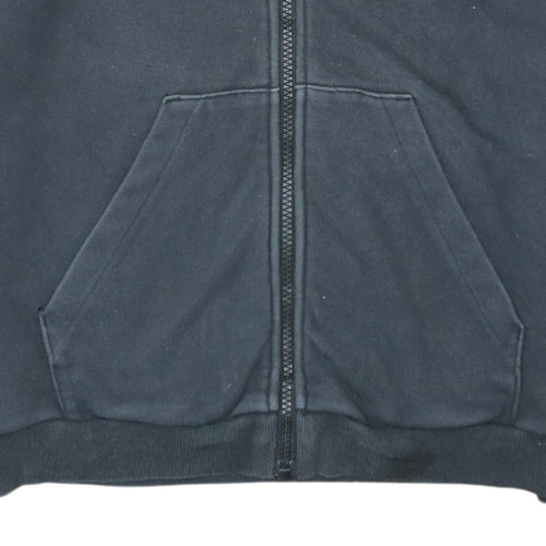 Adidas Women Black Full Zip Hoodie Size L 16-18 Hooded Sweatshirt