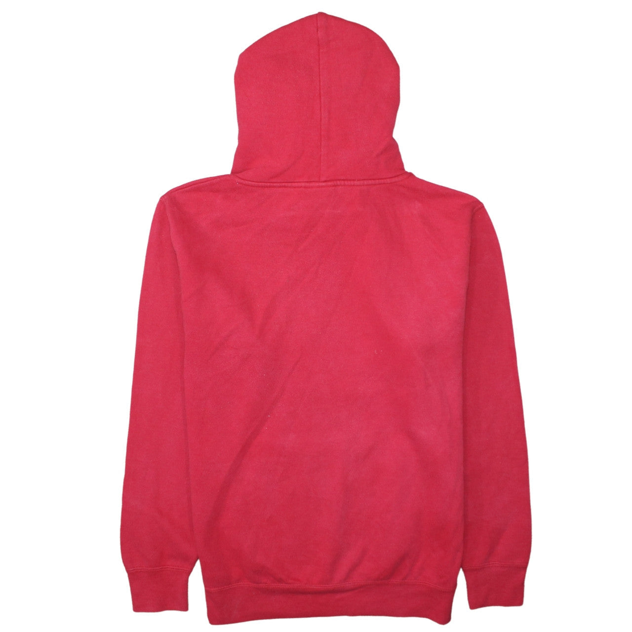 Russell Mens Red Pullover Hoodie Small Fleece Lined Hooded Sweatshirt